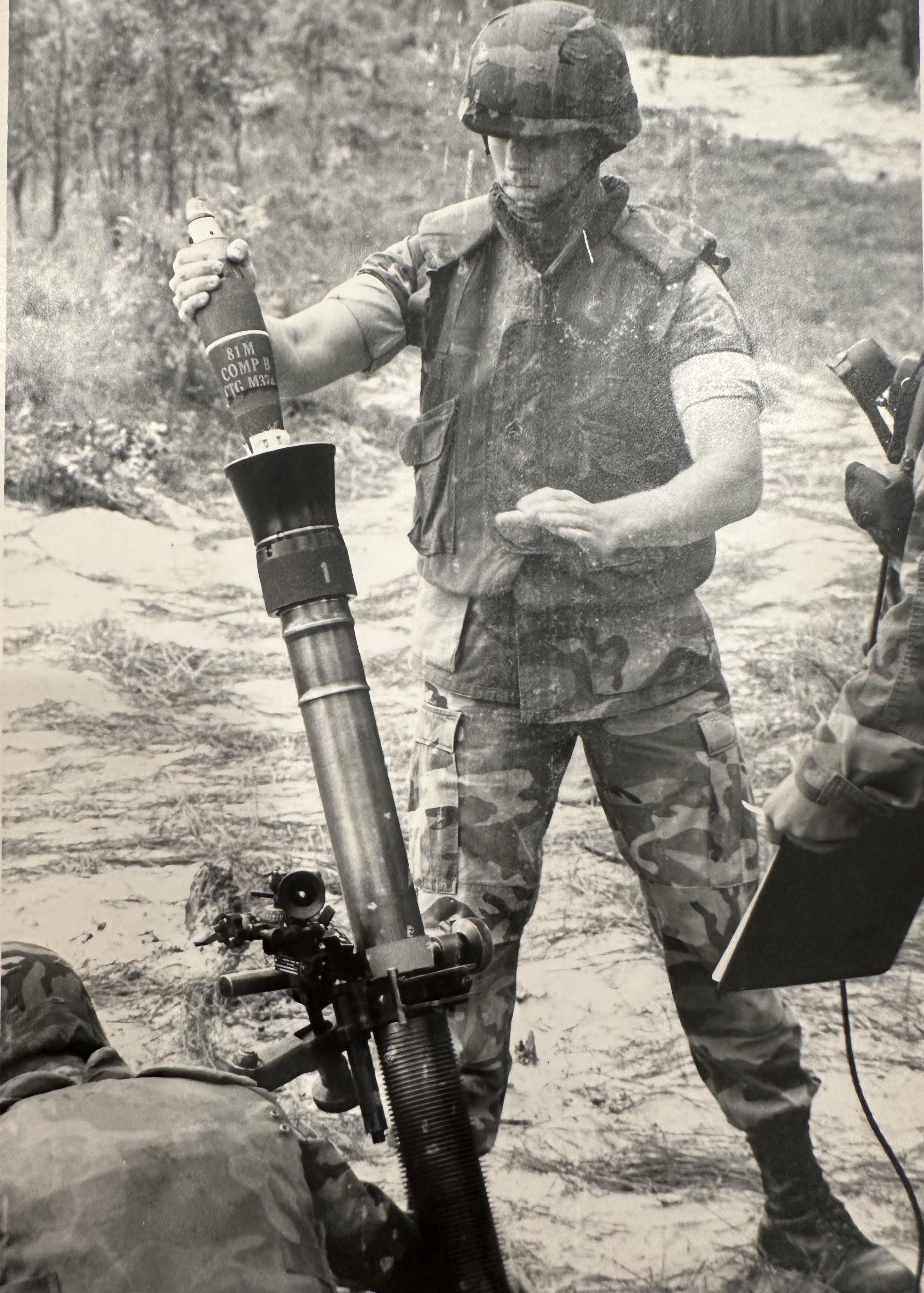 Drew Yurasek training with his unit in the U.S. Marine Corps